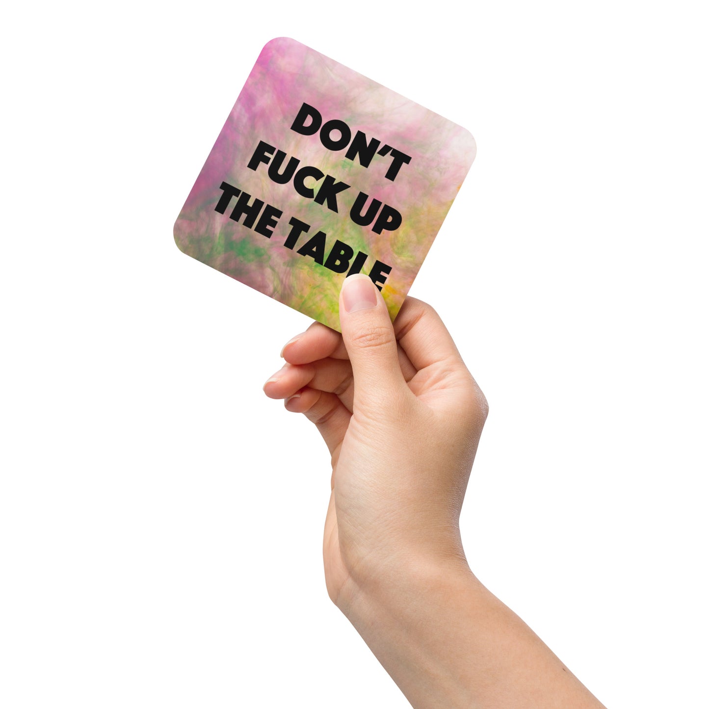 Coaster | Don't F* Up The Table Coaster | Pastels