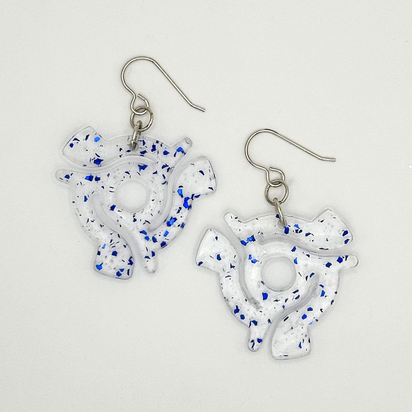 Earrings | 45 Spindles | Blue Flakes