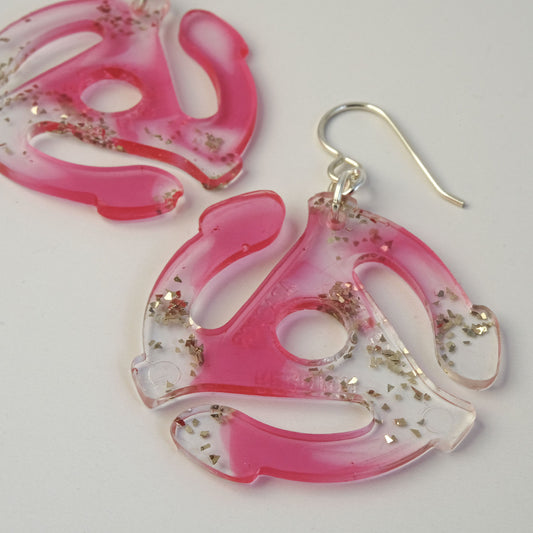 Earrings | 45 Adapters | Pink + Silver
