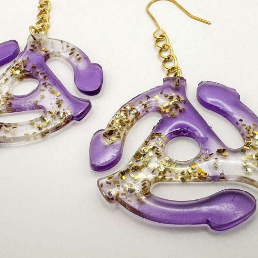 Earrings | 45 Adapters | Lavender + Gold