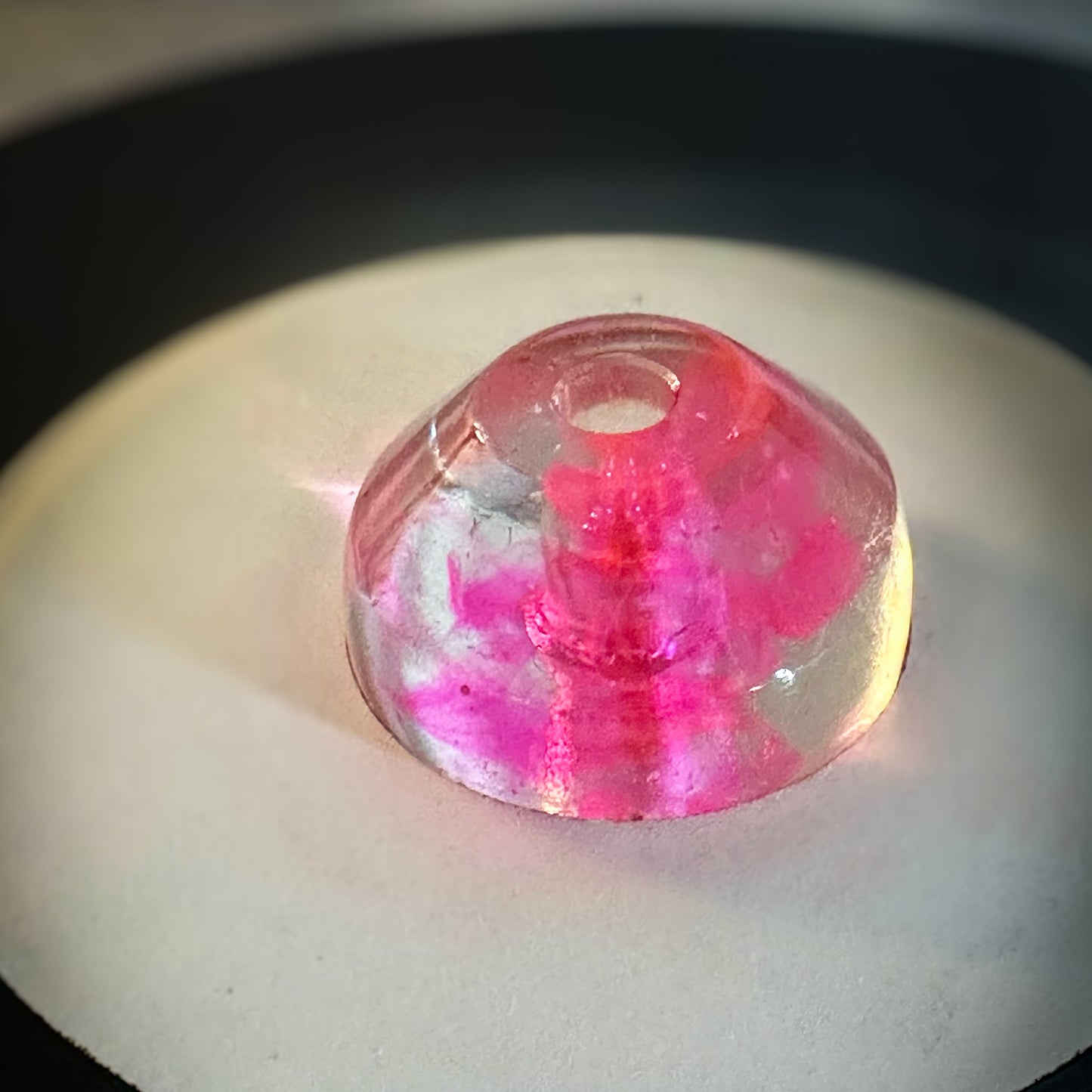 45 Record Adapter | Liquid Light | Neon Pink