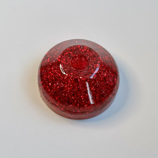 45 Record Adapter | Vintage Glitter | Bright Red
