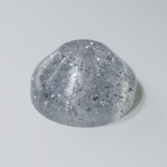 45 Record Adapter | Vintage Glitter | Silver