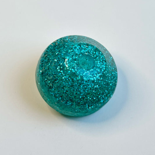 45 Record Adapter | Vintage Glitter | Aqua