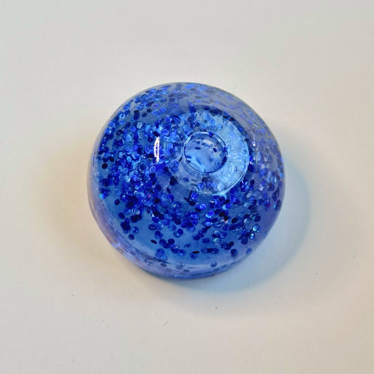 45 Record Adapter | Vintage Glitter | Bright Blue