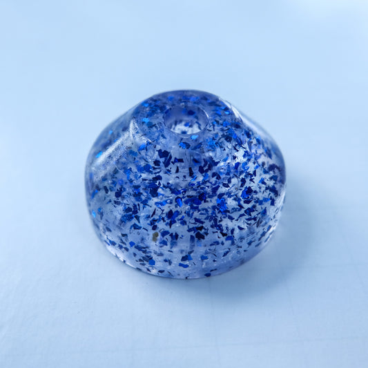 45 Record Adapter | Vintage Glitter | Blue Flakes