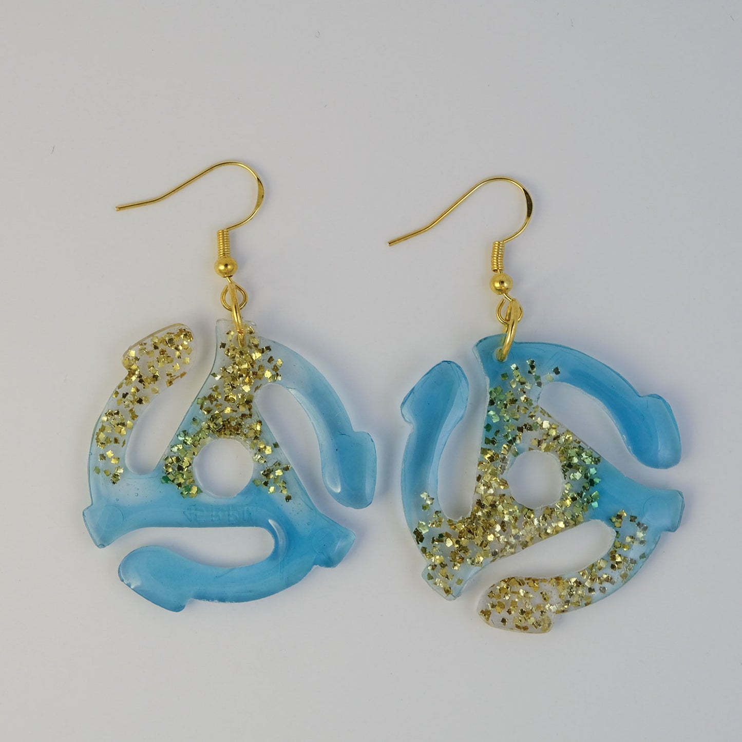 Earrings | 45 Adapters | Periwinkle + Gold