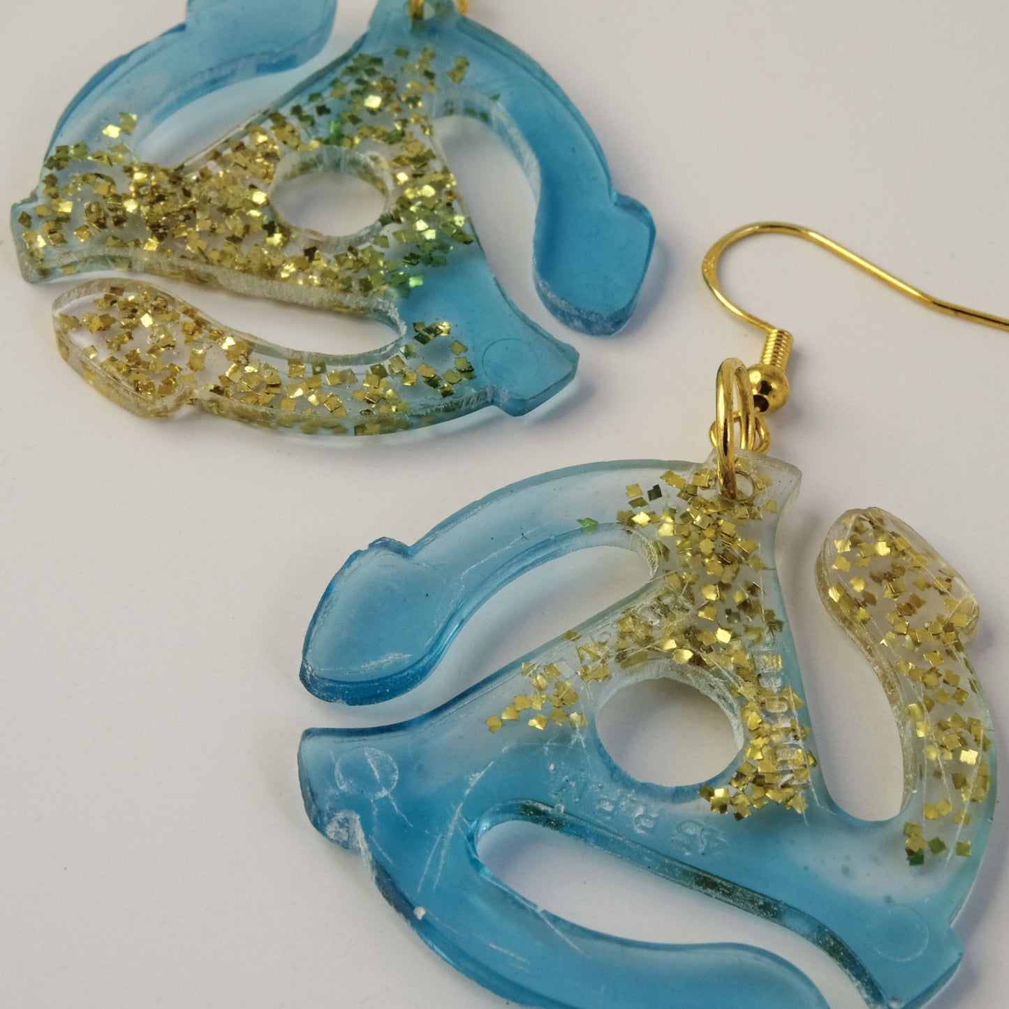 Earrings | 45 Adapters | Periwinkle + Gold