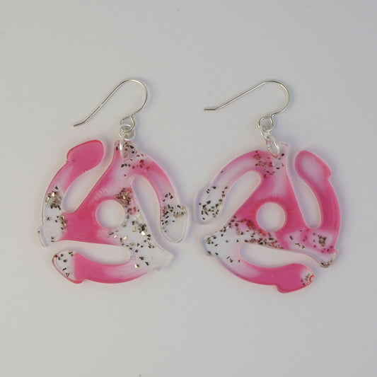 Earrings | 45 Adapters | Pink + Silver