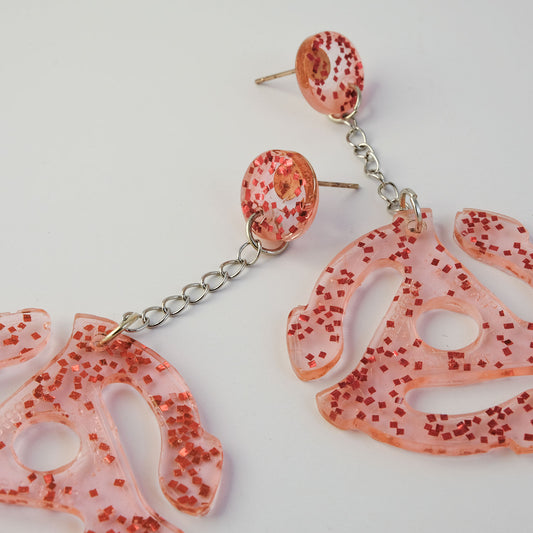 Earrings | 45 Adapters | Red Post Dangles