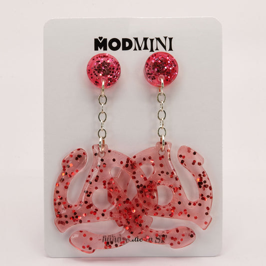 Earrings | 45 Adapters | Red + Sterling Post Dangles