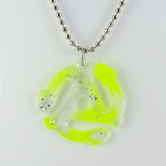 Necklace | 45 Adapter | Neon Yellow + Silver
