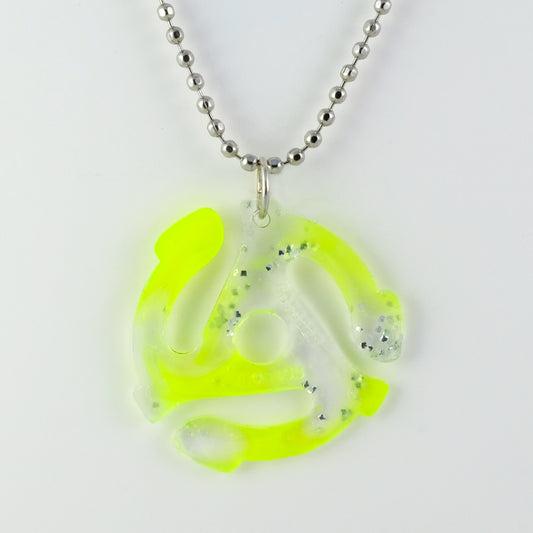 Necklace | 45 Adapter | Neon Yellow + Silver