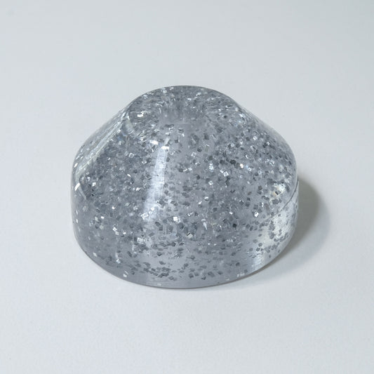 45 Record Adapter | Vintage Glitter | Silver